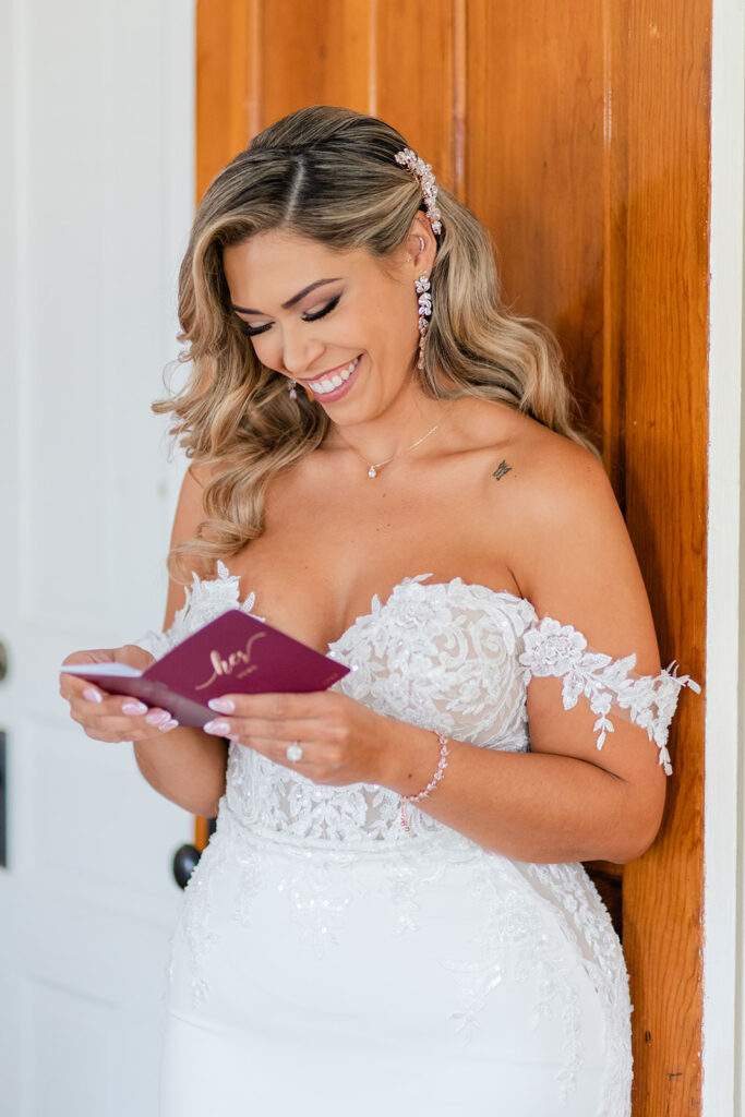 Orlando Wedding Photographer First Touch reading private vows