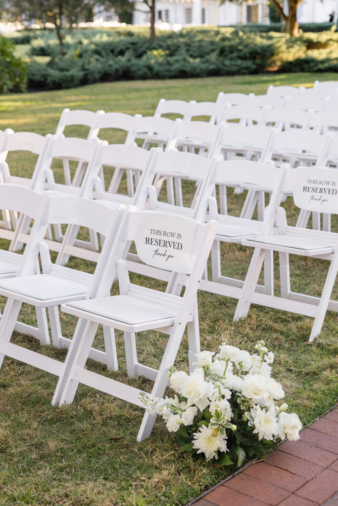 outdoor wedding ceremony at Adams Estate in Lake Alfred, Florida, captured by Snapshots by Gabriela