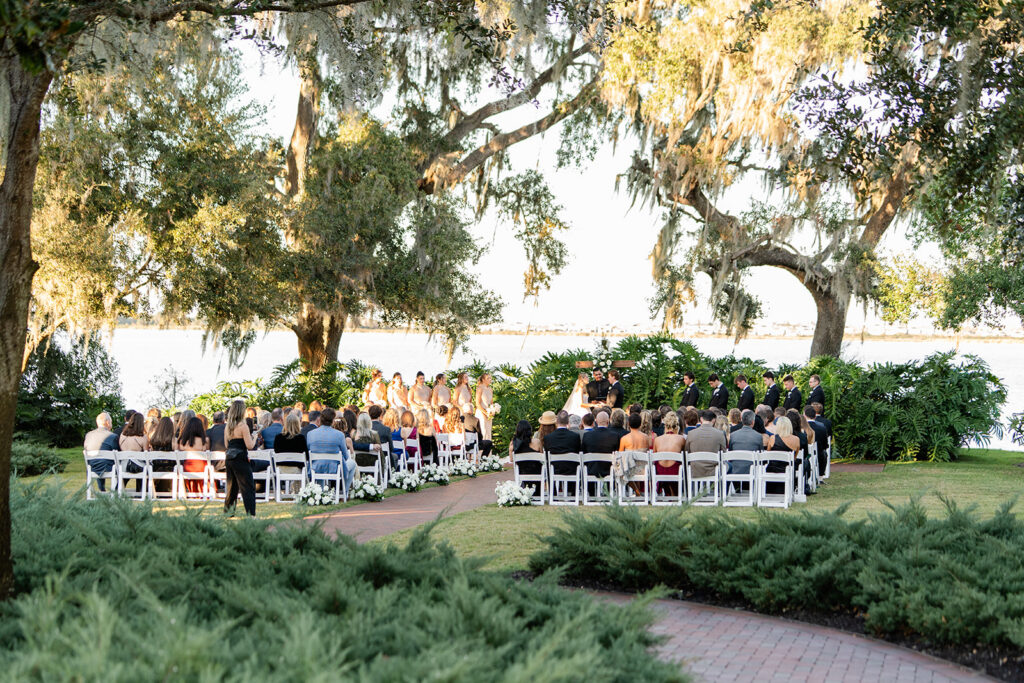 outdoor wedding ceremony at Adams Estate in Lake Alfred, Florida, captured by Snapshots by Gabriela