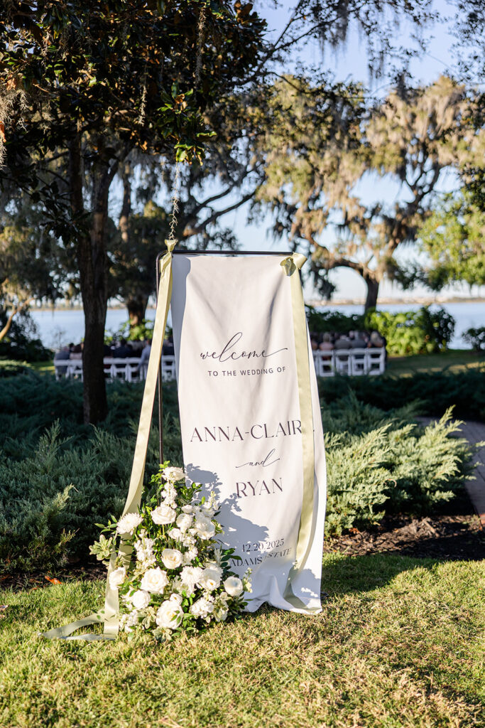 outdoor wedding ceremony at Adams Estate in Lake Alfred, Florida, captured by Snapshots by Gabriela