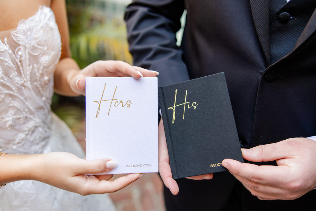 bride and groom portrait at historic estate wedding venue Casa Feliz in Winter Park, Florida, photographed by Snapshots by Gabriela