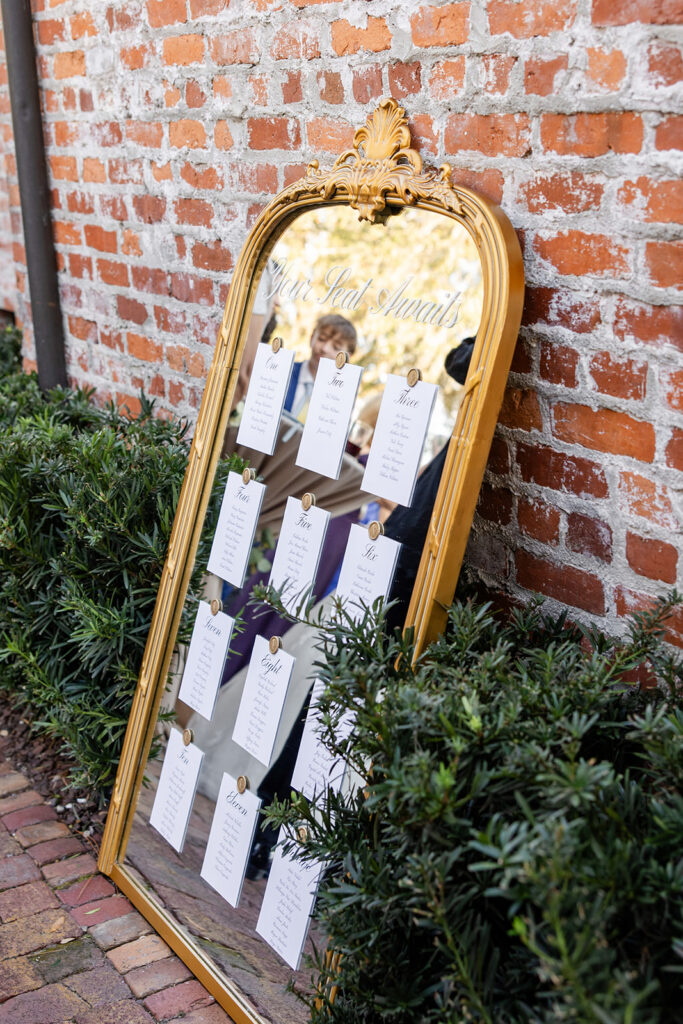 wedding details at historic estate wedding venue Casa Feliz in Winter Park, Florida, photographed by Snapshots by Gabriela